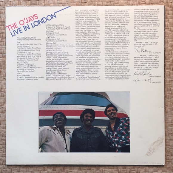 The O'Jays - “Live In London” Vinyl LP - Picture 2 of 5